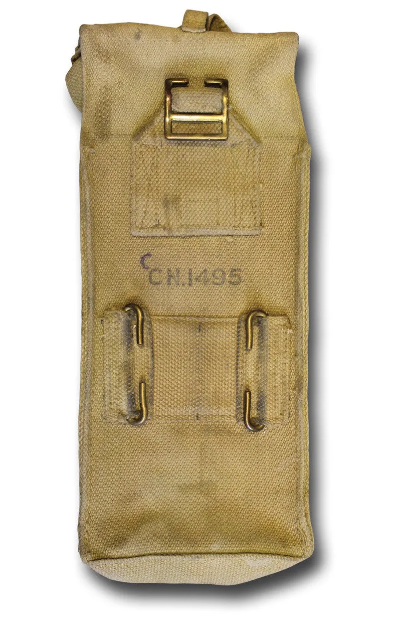 1937 PATTERN BASIC AMMO POUCH (BRASS FITTINGS, STRAP OPENING, POST-WAR DATES)