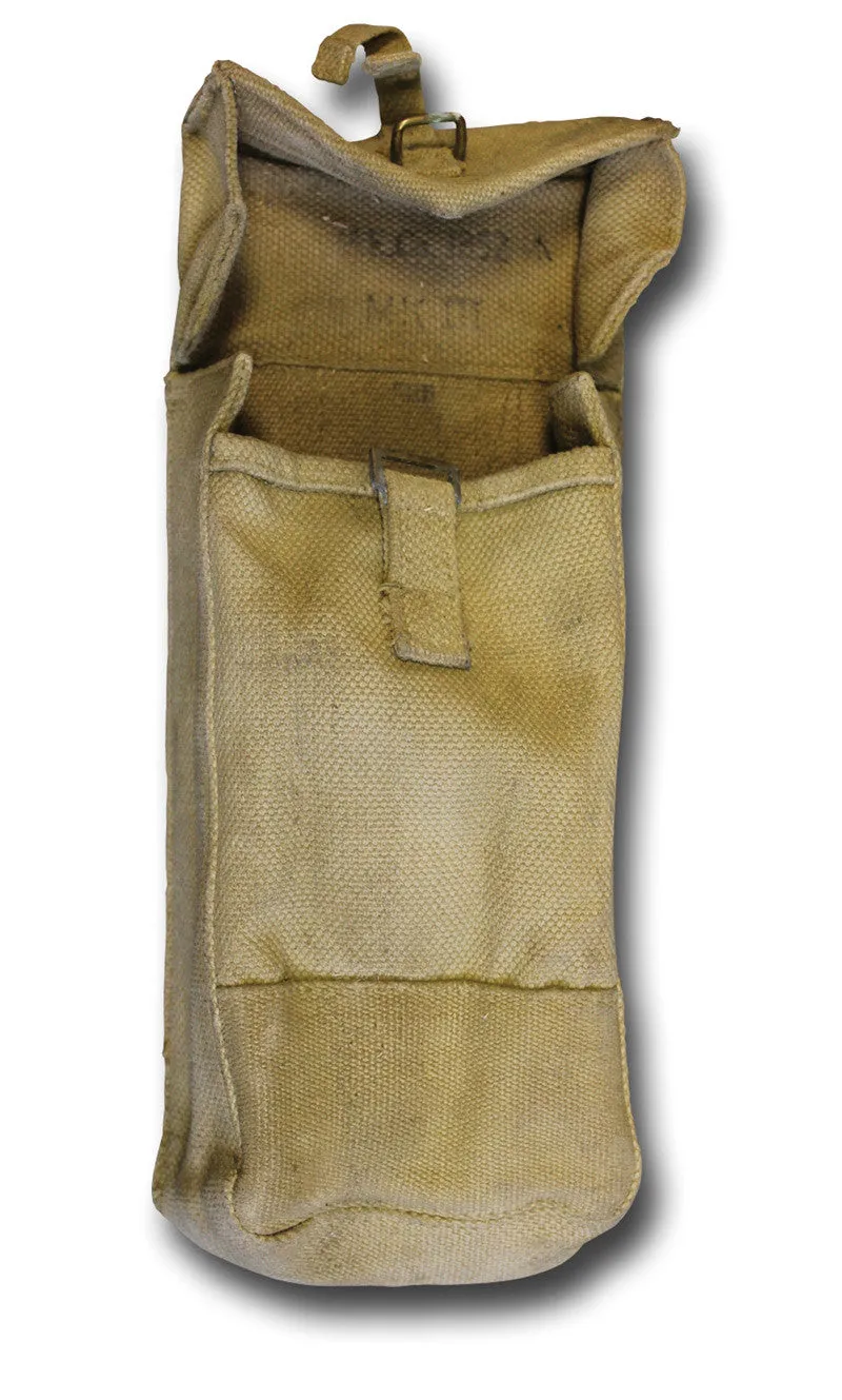 1937 PATTERN BASIC AMMO POUCH (BRASS FITTINGS, STRAP OPENING, POST-WAR DATES)