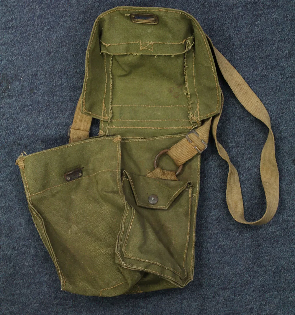 1940s GREEN GAS MASK CASE