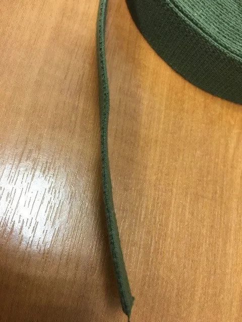 1" GREEN COTTON WEBBING