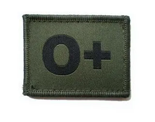 BLOOD GROUP PATCH/BADGE
