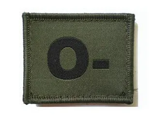 BLOOD GROUP PATCH/BADGE
