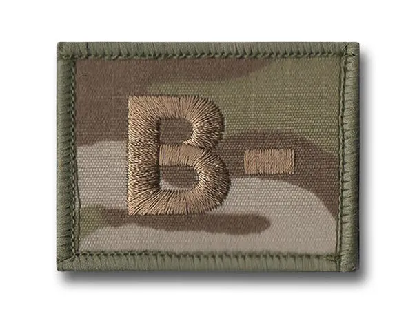 BLOOD GROUP PATCH/BADGE