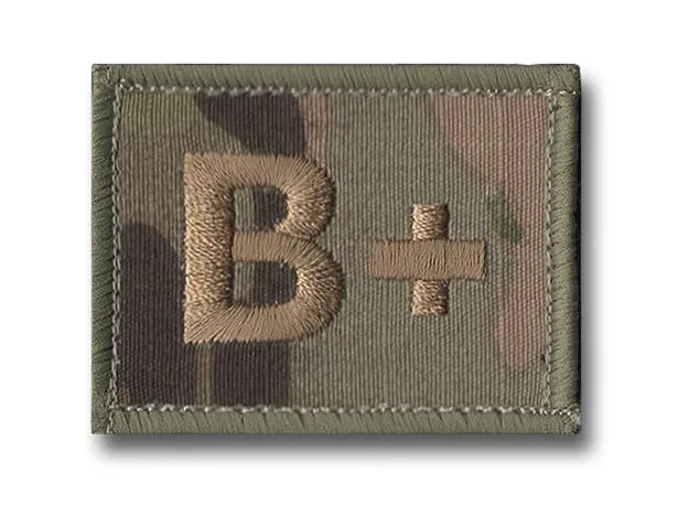 BLOOD GROUP PATCH/BADGE