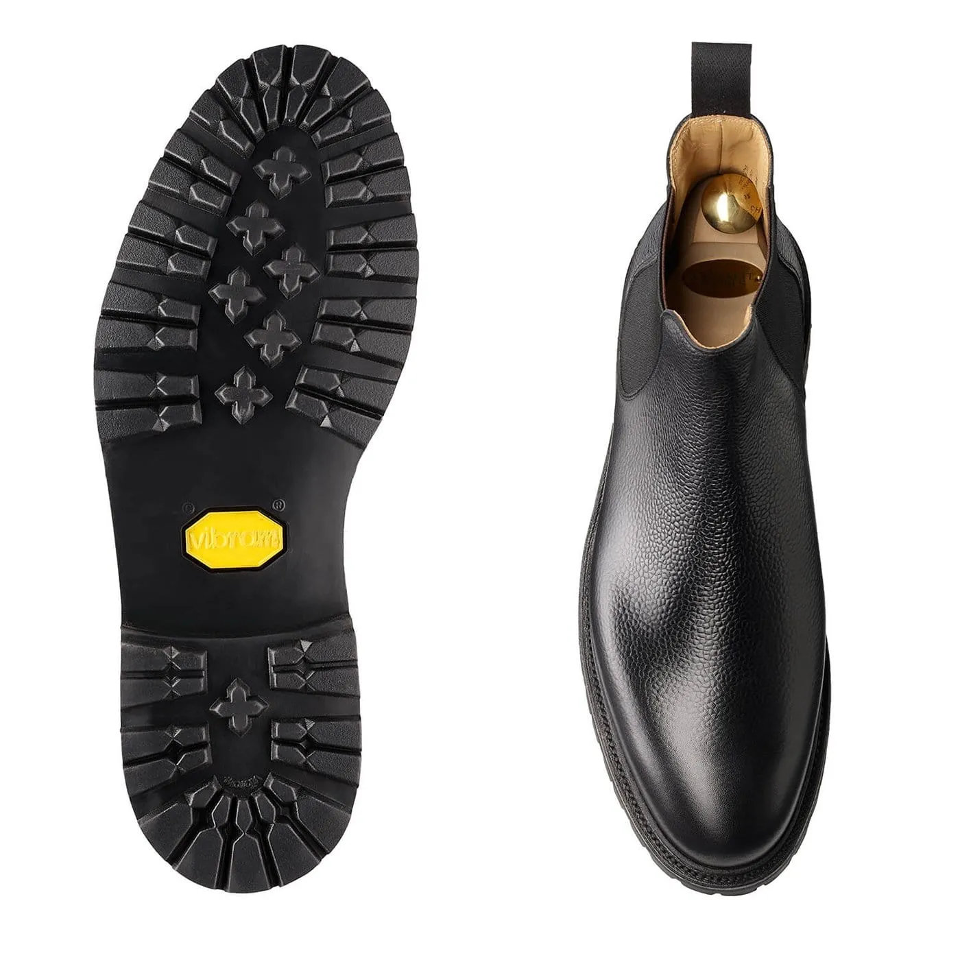 Crockett & Jones Chelsea 11 Black Scotch Grain