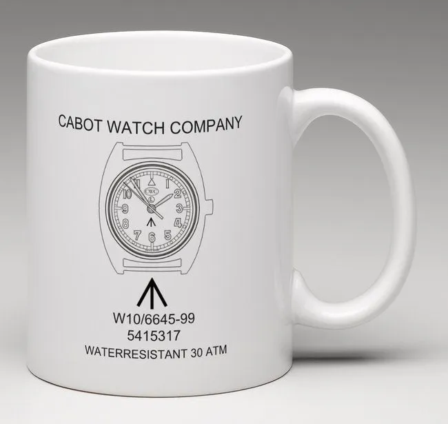CWC WHITE CERAMIC MUG
