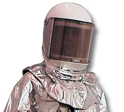 FIRE HELMET SILVER REFLECTIVE