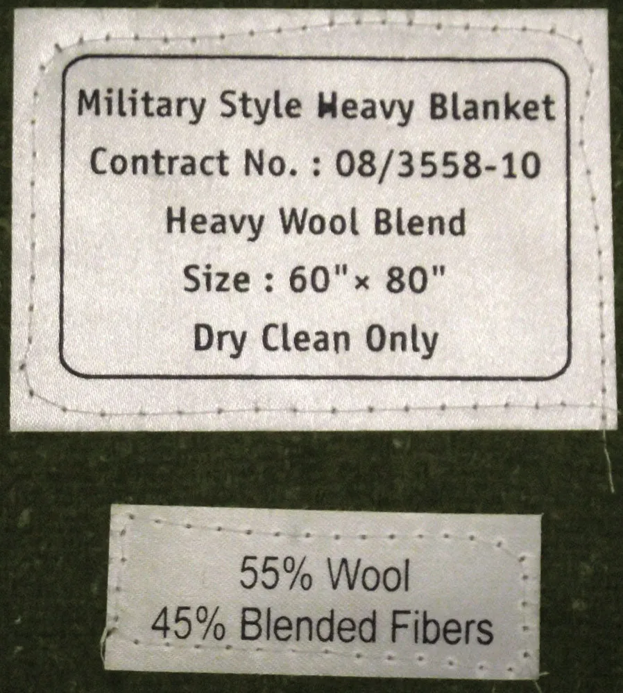 GREEN ARMY BLANKET