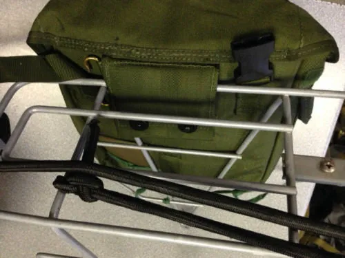GREEN CORDURA MOTORCYCLE PANNIERS