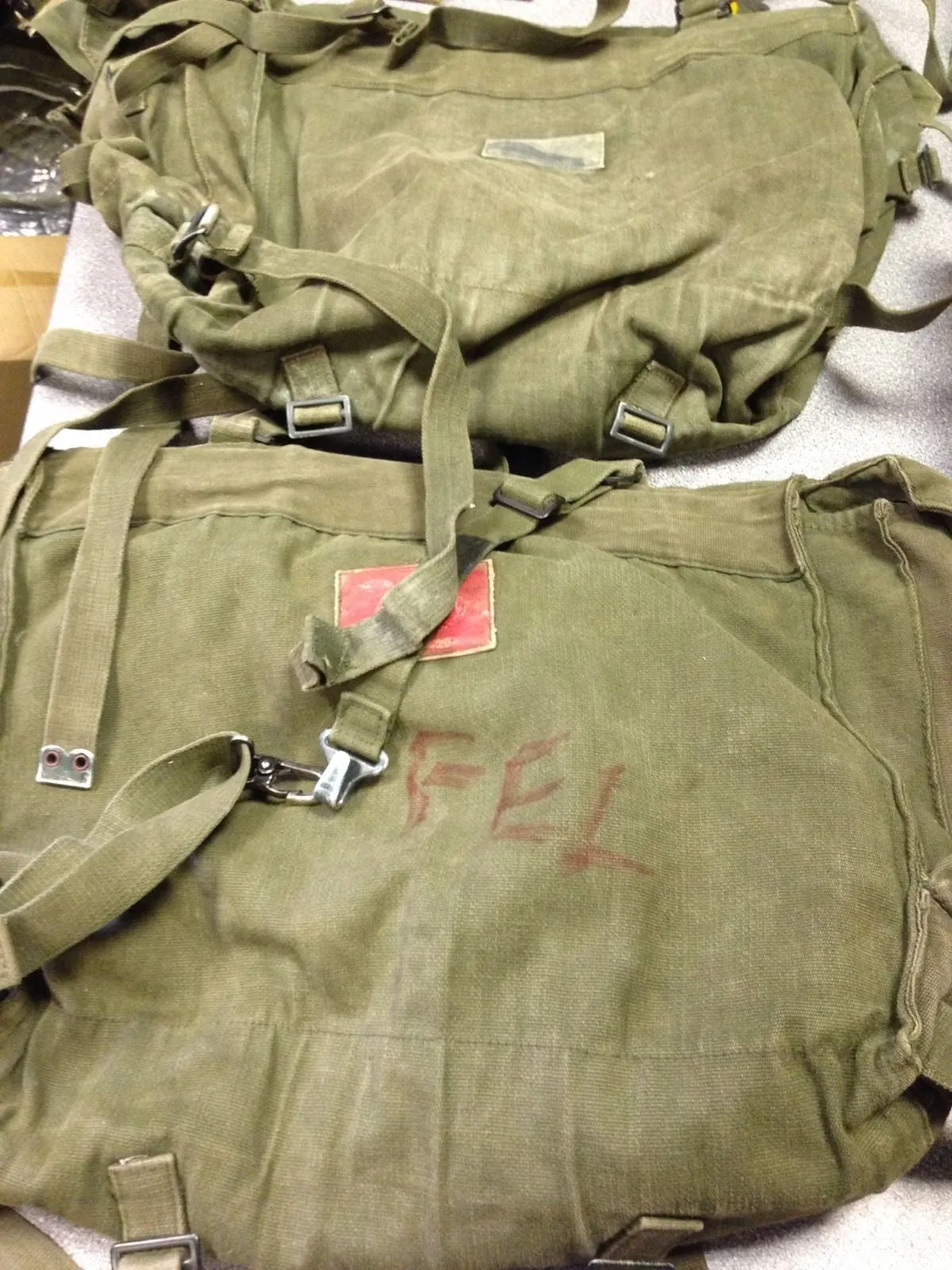 GREEN MOTORCYCLE PANNIERS
