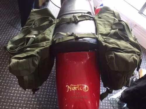 GREEN MOTORCYCLE PANNIERS