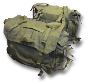GREEN MOTORCYCLE PANNIERS