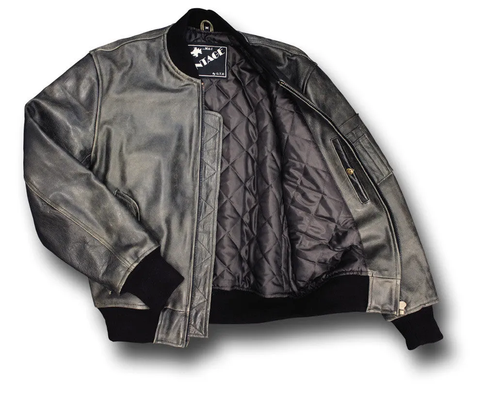 GTH MA1 VINTAGE LEATHER JACKET