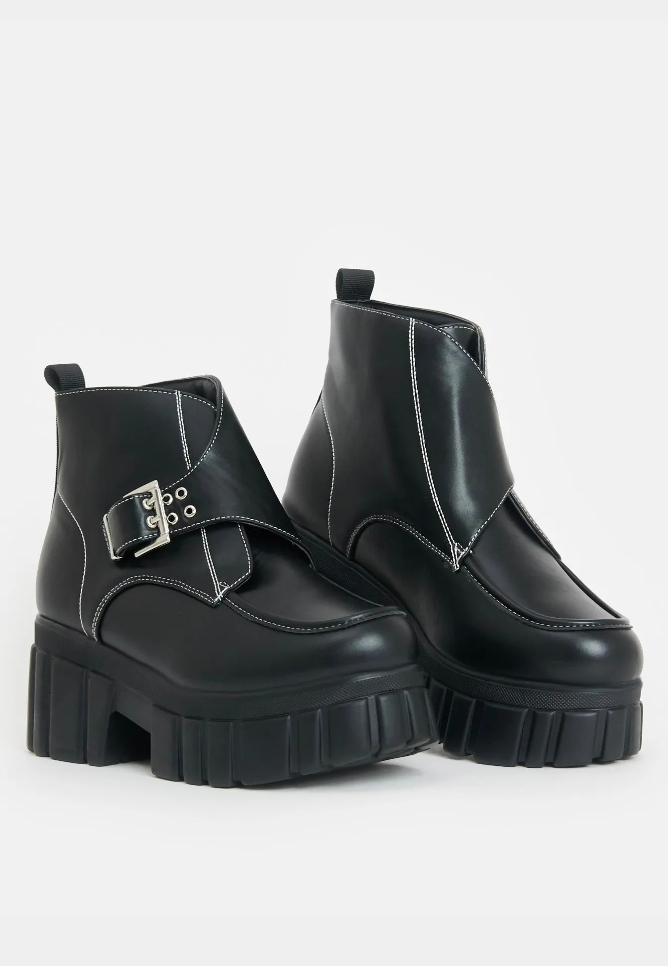 Koi Footwear - Mandoras Buckle Strap Chunky Black - Girl Shoes