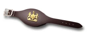 LEATHER STRAP WO1 COAT OF ARMS