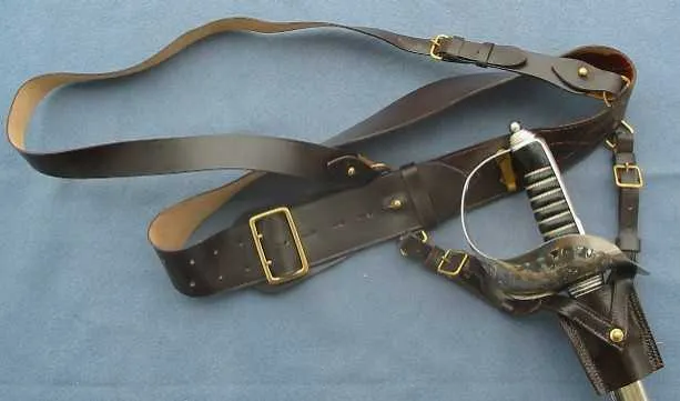 LEATHER SWORD FROG FOR SAM BROWNE BELTS