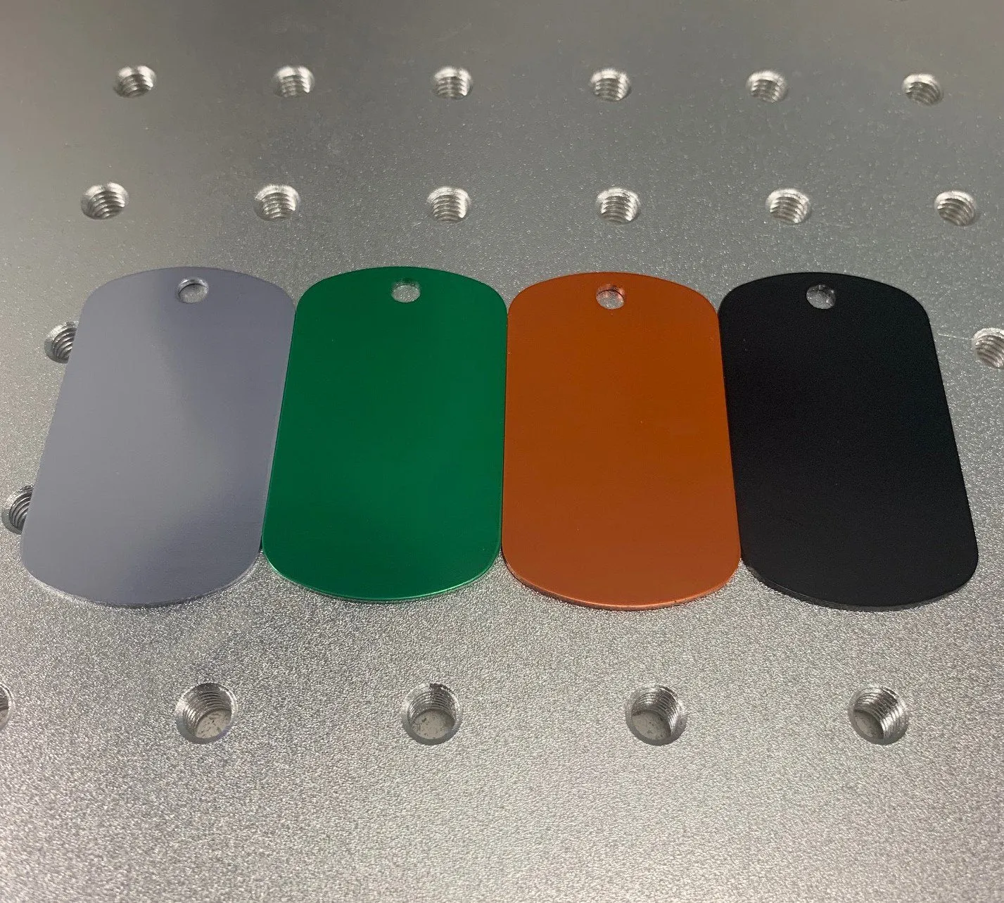 METAL DOG TAGS WITH LASER ENGRAVING, PAIR