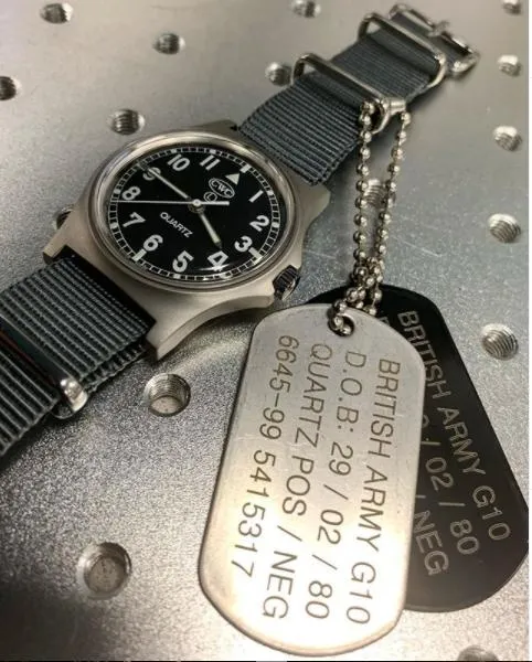 METAL DOG TAGS WITH LASER ENGRAVING, PAIR