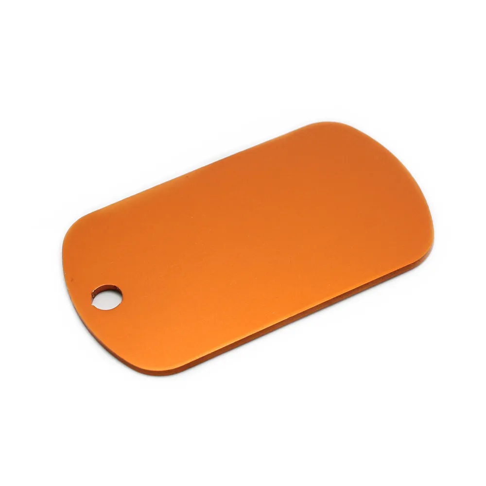 METAL DOG TAGS WITH LASER ENGRAVING, PAIR