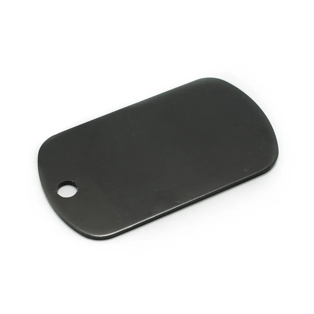 METAL DOG TAGS WITH LASER ENGRAVING, PAIR