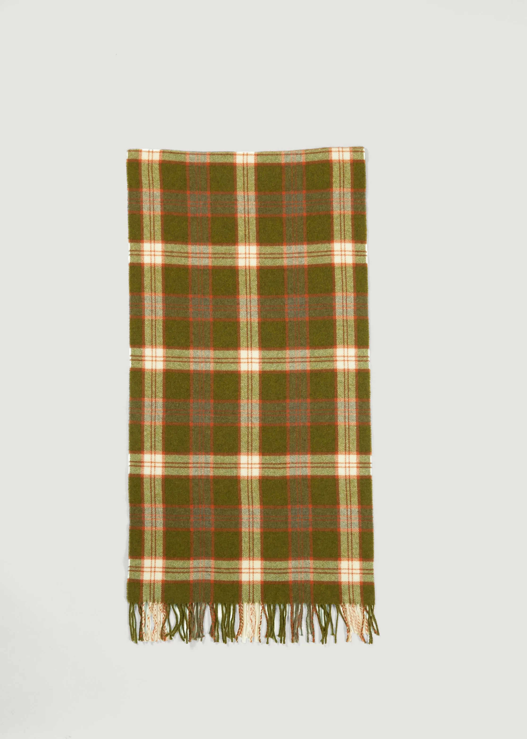 Murray scarf in green tartan check
