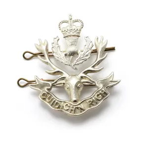 QUEENS OWN HIGHLANDERS CAP BADGE