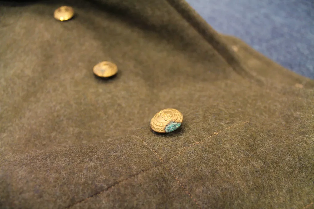 RARE KHAKI GREATCOAT MARINES 1950s