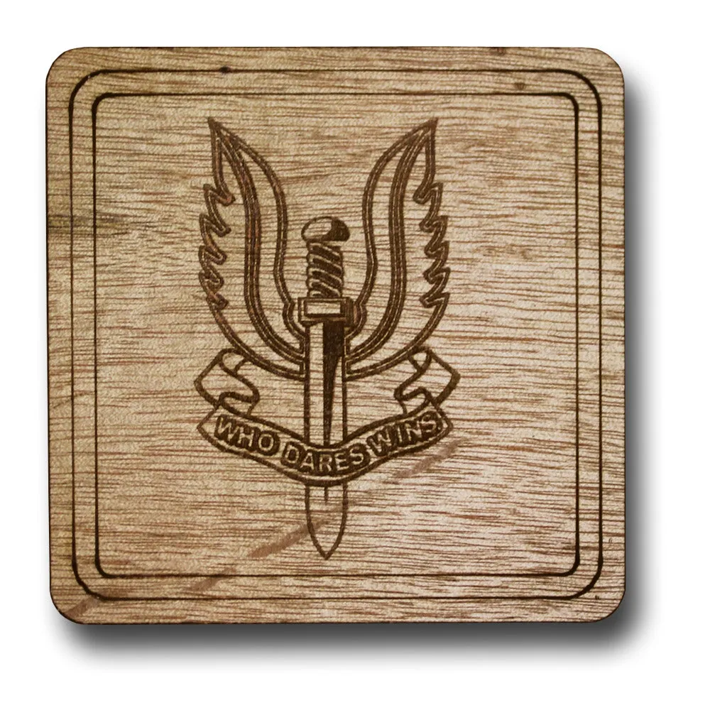 REGIMENT WOODEN COASTER