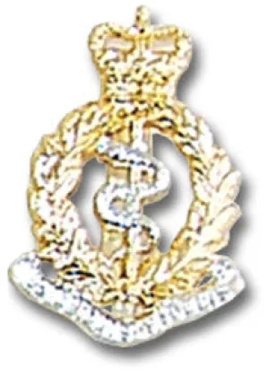 ROYAL ARMY MEDICAL CORPS CAP BADGE