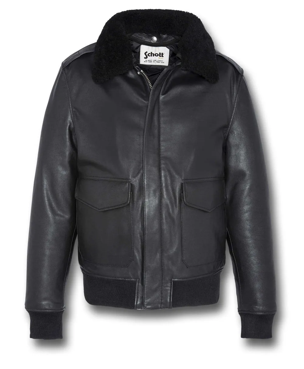 SCHOTT A2 LEATHER FLIGHT JACKET LC2412