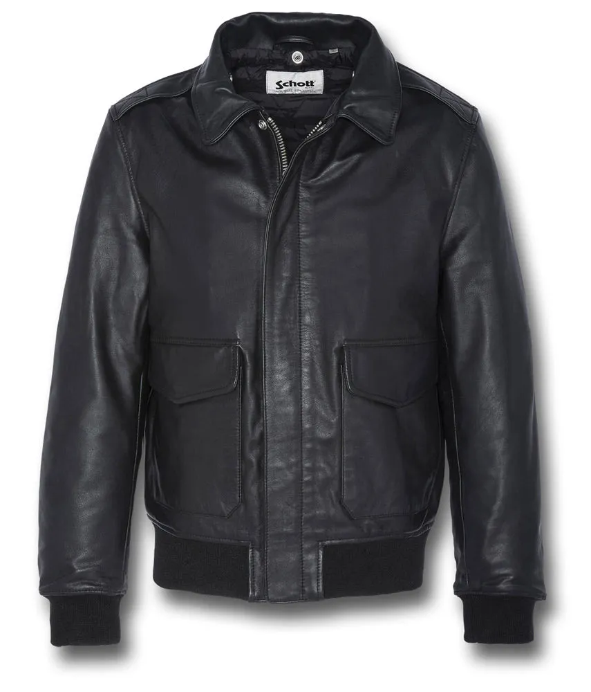 SCHOTT A2 LEATHER FLIGHT JACKET LC2412