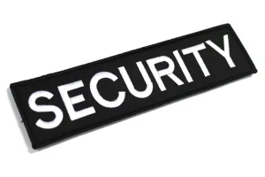SECURITY LARGE VELCRO BADGE / PATCH