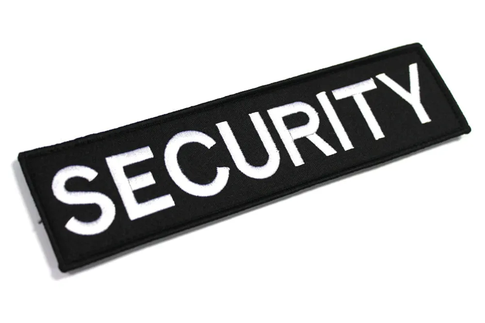 SECURITY LARGE VELCRO BADGE / PATCH