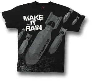 US T-SHIRT MAKE IT RAIN, BLACK