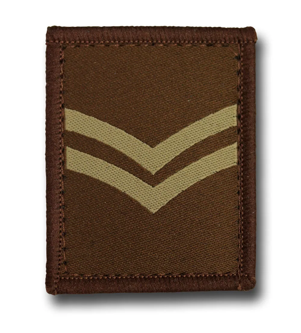 VELCRO COMBAT RANK PATCHES