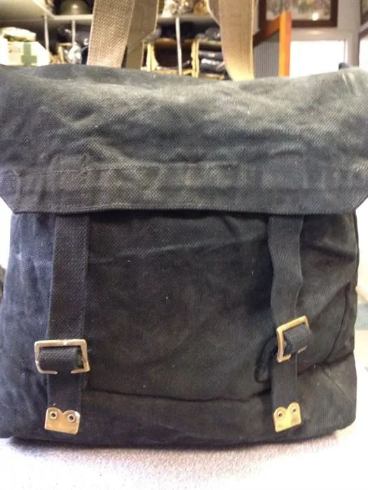WWII BLACK M/C PANNIERS LARGE