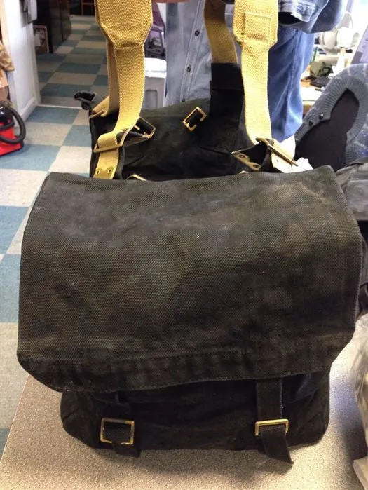 WWII BLACK M/C PANNIERS LARGE